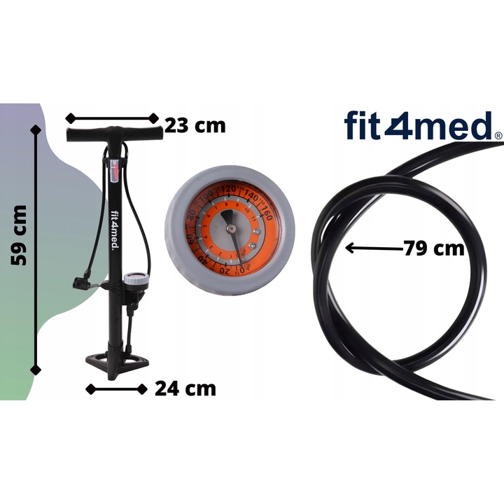 Kerékpár pumpa, Elletro, Dunlop, Presta, Schrader kerékpárokhoz