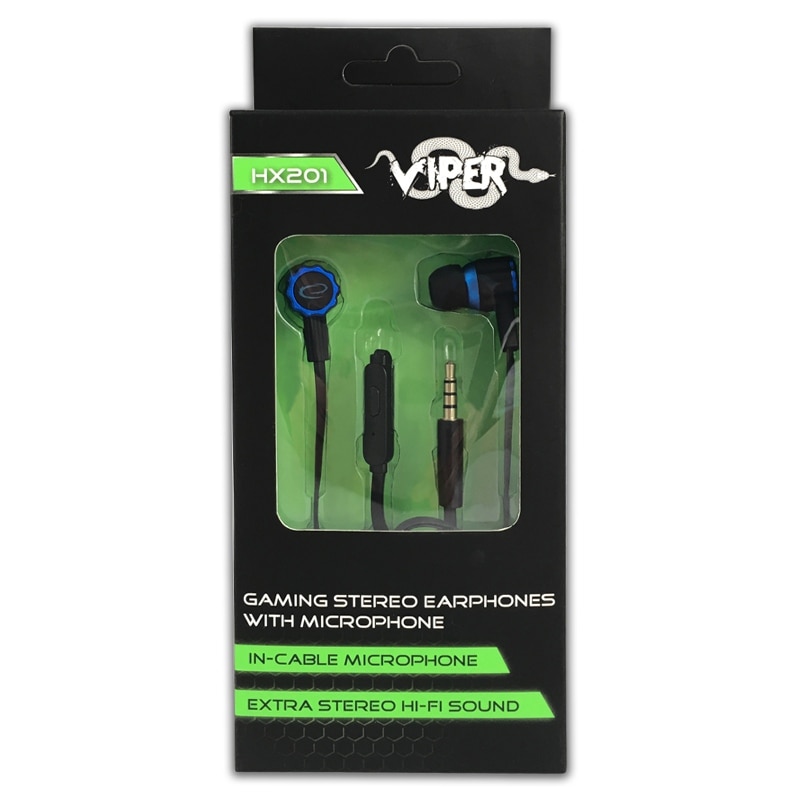 Casti gaming cu microfon - Esperanza Viper EGH201B - Negru, Albastru