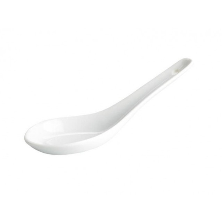Set 12x Lingura monoportii din portelan 11.5x4 cm