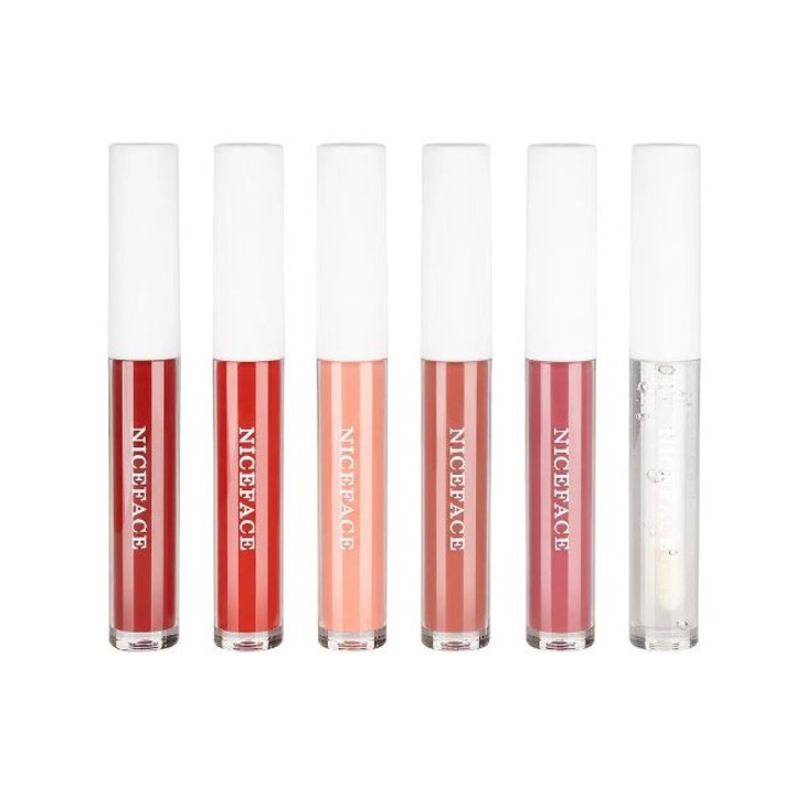 Комплект Червило, Niceface, Lip Oil Matte, 6 цвята