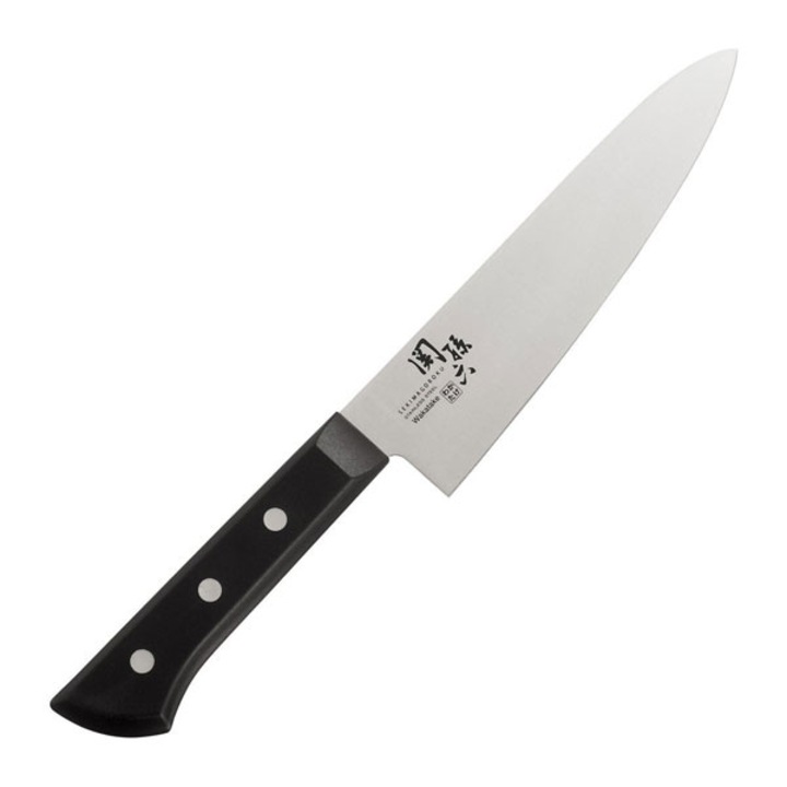 Wakatake szakácskés, KAI, 180 mm, rozsdamentes acél, fekete