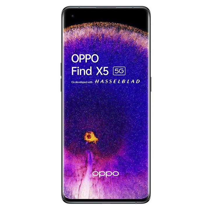 Telefon mobil OPPO Find X5, 5G, 256GB, 8GB RAM, Dual-Sim, Black