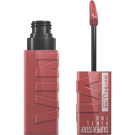 Ruj lichid rezistent cu stralucire de vinil Maybelline New York SuperStay Vinyl Ink 35 Cheeky, 4.2 ml