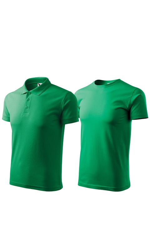 Set 2 tricouri de barbati, Malfini, Pique Basic, mix 1, Verde Mediu