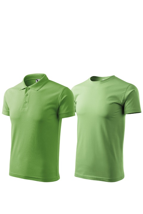 Set 2 tricouri de barbati, Malfini, Pique Basic, mix 2, Verde iarba