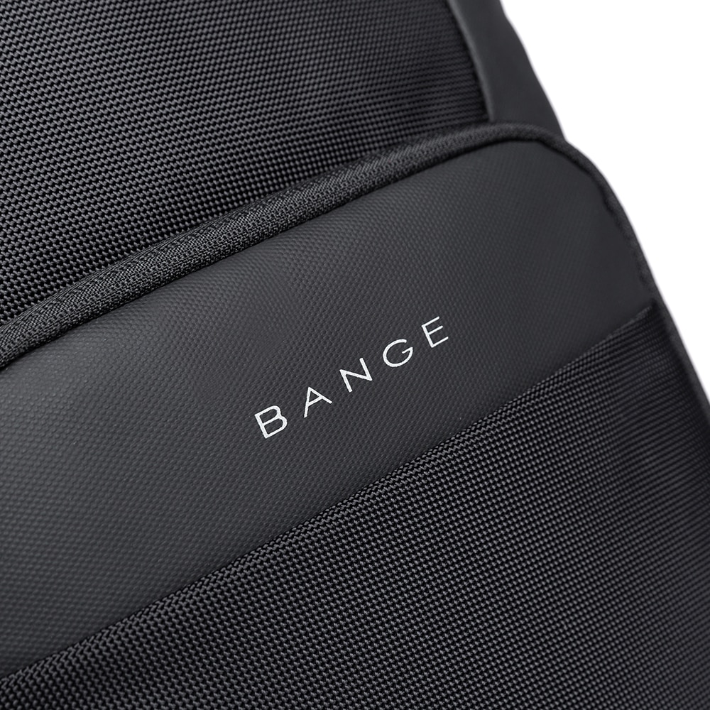 Rucsac laptop BANGE, compatibil 15.6 inch, USB, rezistent la apa, fixare pe valiza, buzunar antifurt, pentru scoala sau calatorie, BG1921, Negru