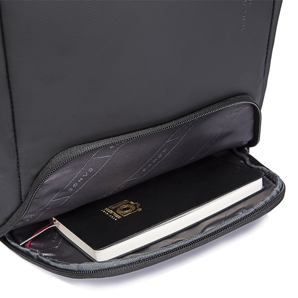 Rucsac laptop 15.6 inch, port USB, si USB-C, lacat TSA, rezistent la stropi de apa, buzunar antifurt, sistem fixare pe valiza, potrivit pentru calatorii, BANGE, BG7276BK, Negru