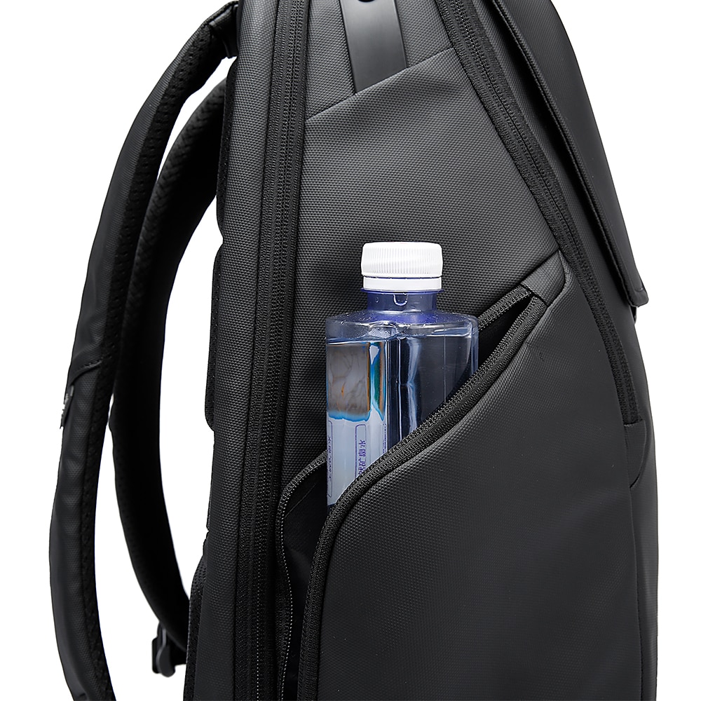 Rucsac laptop 15.6 inch, unisex, rezistent la stropi de apa, buzunar antifurt, clapa magnetica, sistem fixare pe valiza, potrivit pentru calatorii, BANGE, BG2581, Negru