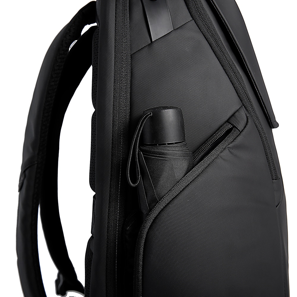 Rucsac laptop 15.6 inch, unisex, rezistent la stropi de apa, buzunar antifurt, clapa magnetica, sistem fixare pe valiza, potrivit pentru calatorii, BANGE, BG2581, Negru