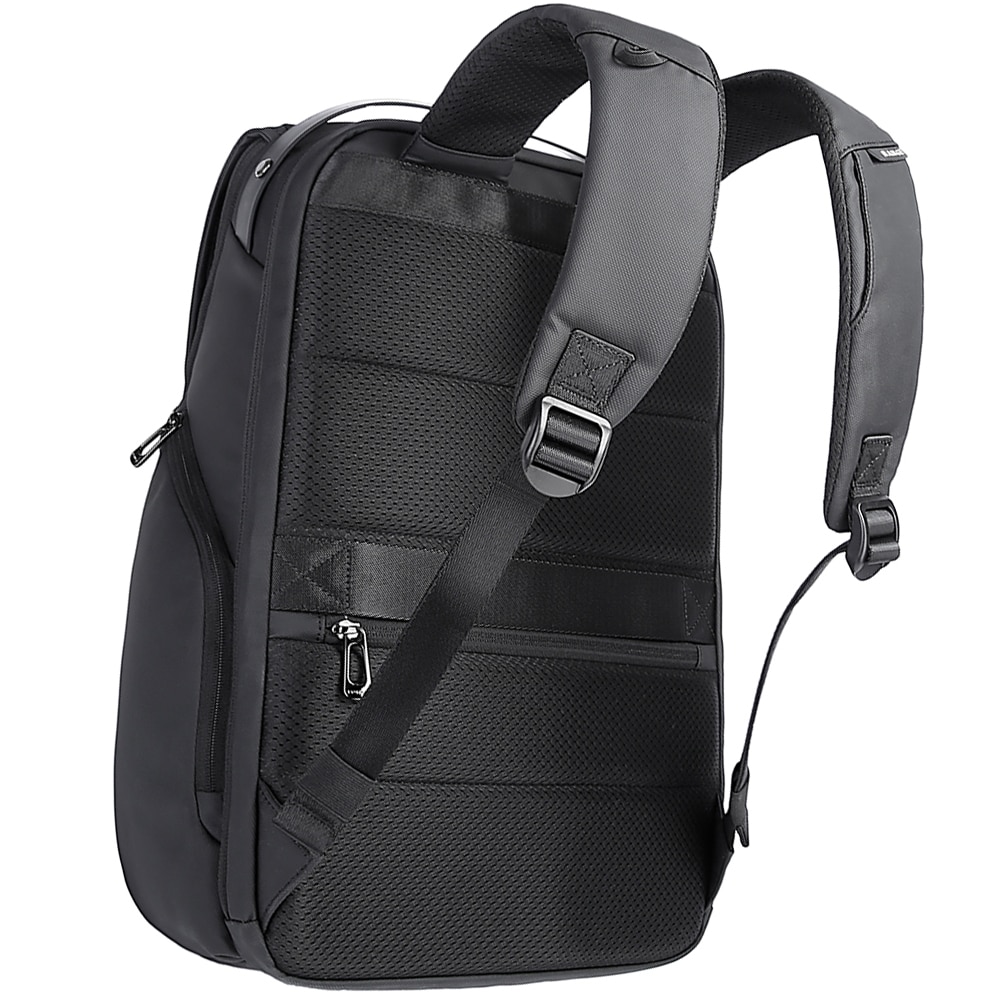 Rucsac laptop 15.6 inch, unisex, rezistent la stropi de apa, buzunar antifurt, clapa magnetica, sistem fixare pe valiza, potrivit pentru calatorii, BANGE, BG2581, Negru