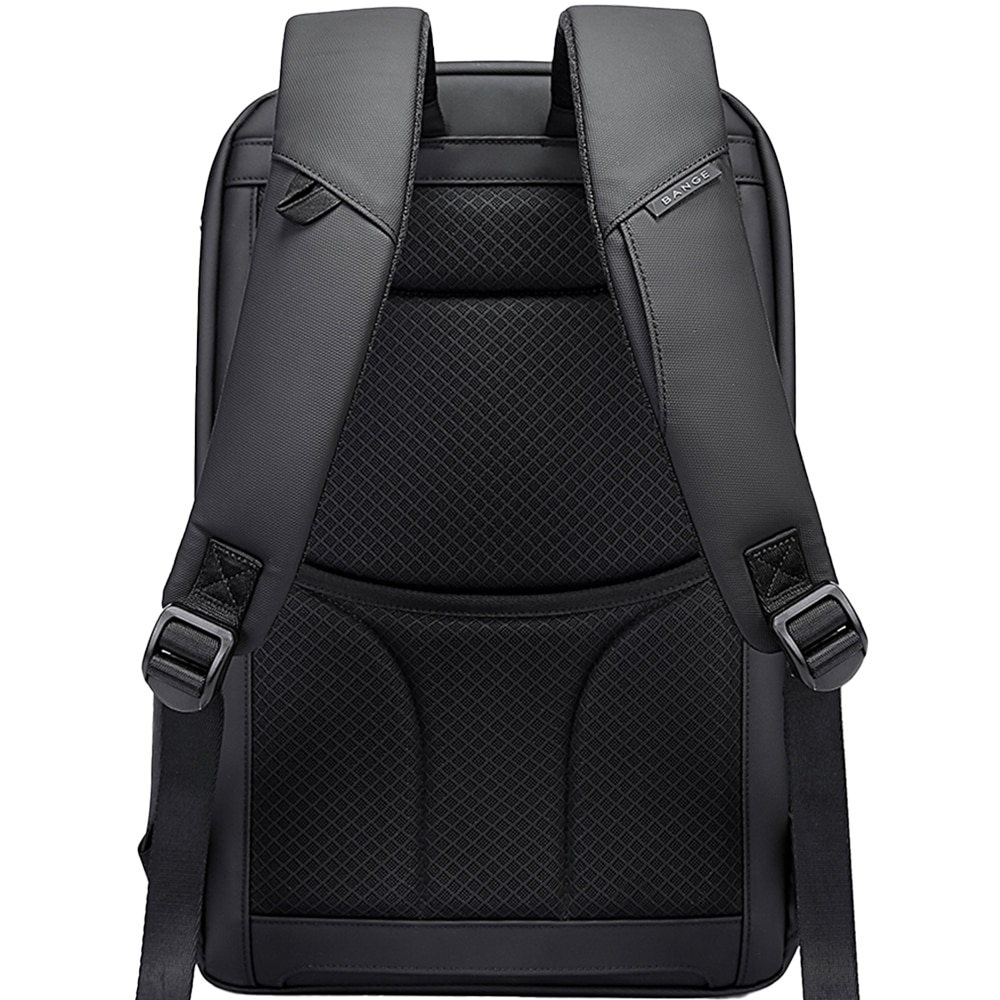 Rucsac laptop 15.6 inch, port USB, si USB-C, rezistent la stropi de apa, sistem fixare pe valiza, potrivit calatorii, BANGE, BG2517BK, Negru