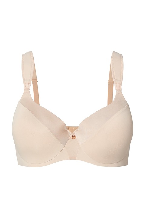 Sutien gravide, Noppies, pentru alaptare, Shiny Matt, bej