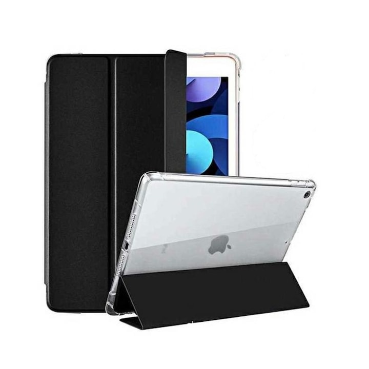 Mercury Smart Clear Cover tok Apple iPad Air 4 10,9" 2020, iPad Air 5 2022, fekete