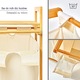 Cos de rufe, Quasar & Co.®, 2 compartimente si raft superior, bambus, natur