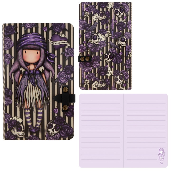 Дневник, Санторо, 120 стр., 15 см х 22 см х 2 см, Многоцветен