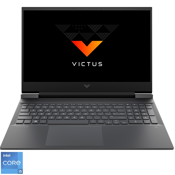 Лаптоп Gaming Victus by HP 16-d1015nq, Intel® Core™ i5-12500H, 16.1", Full HD, 16GB, 1TB SSD, NVIDIA® GeForce® RTX™ 3050 Ti 4GB, Free DOS, Silver