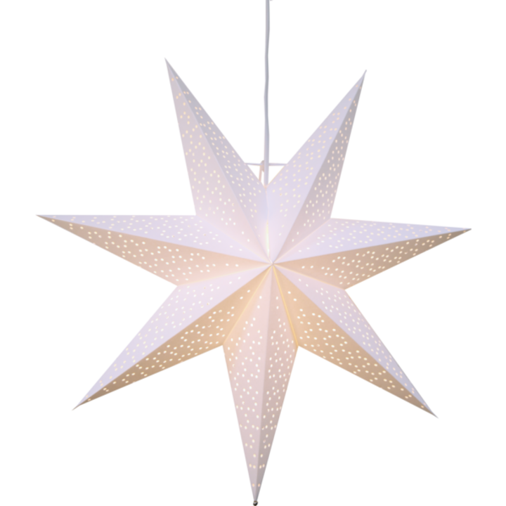 Stea decorativa cu LED, Star Trading, DOT, Hartie, E14, 54 cm, Alb