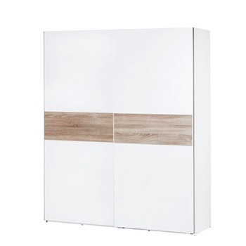 Dulap cu Polite WenecjaS 01, Alb / Sonoma, 202 x 183 x 60 cm Dulap cu Polite WenecjaS 01, Alb / Sonoma, 202 x 183 x 60 cm