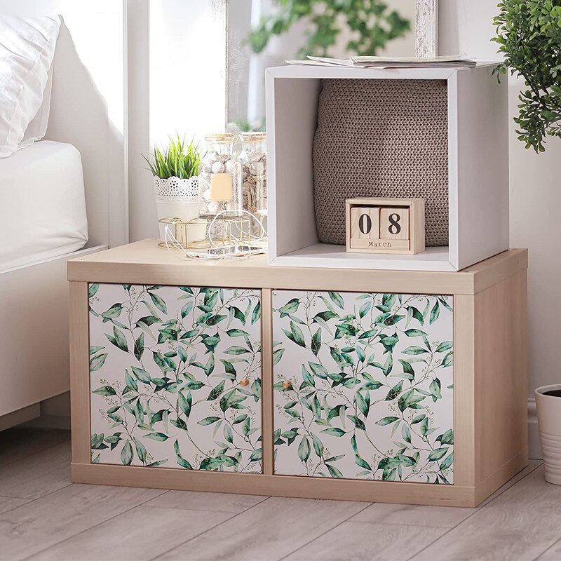 Autocolant Model Traditional Tapet autocolant, Model frunze tropicale, PVC, 45 cm x 10 m, Gri ...