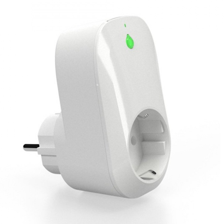 Смарт контакт, Shelly, Plug, с разходомер (16A / 3680W), Wifi, Бял