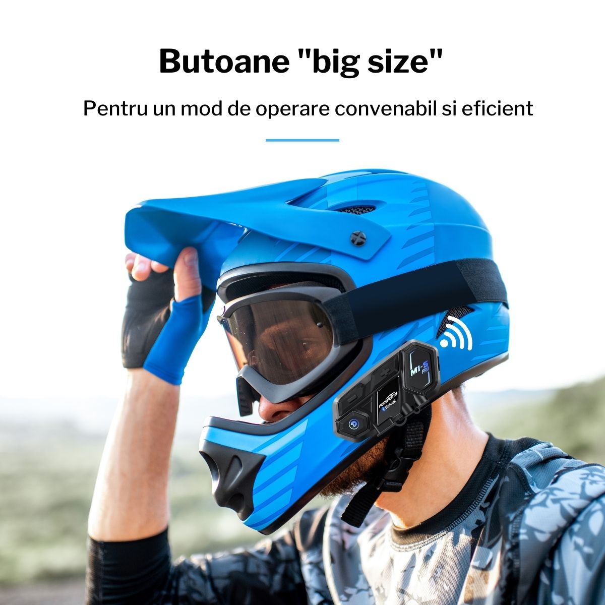 2X M1-S Pro Motorrad Intercom Gegensprechanlage Bluetooth Headset - Foto 6