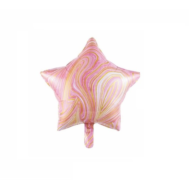 Alufóliából készült figura lufi, Star típusú, 45 cm