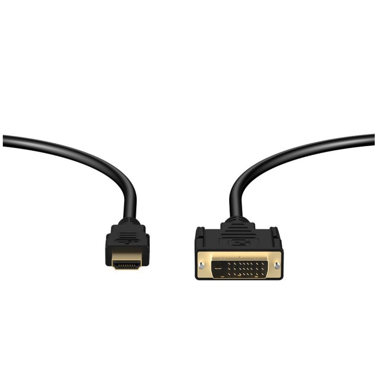 Cablu bidirectional, DVI la HDMI, 1080p HD, 2 m, Negru - eMAG.ro