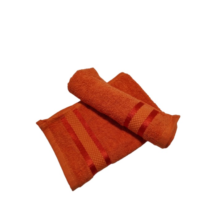 Комплект 2 кърпи за ръце, оранжеви, 30 х 50 см, 100% памук