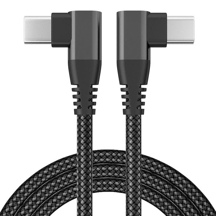 Кабел за данни, YWD-FMM, USB-C/USB-C, 60W, 2 м, черен