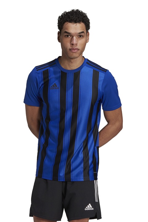 adidas Performance, Раирана футболна тениска 21 от жарсе, Черен/Кралско Синьо