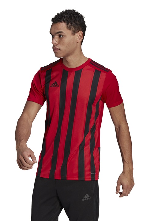 adidas Performance, Раирана футболна тениска 21 от жарсе, Черен/Тъмночервен