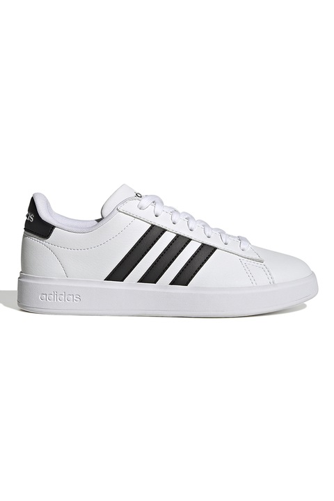 adidas Sportswear, Спортни обувки Grand Court 2.0 от еко кожа, Бял/Черен