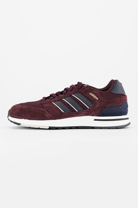 adidas Sportswear, Pantofi sport cu detalii de piele intoarsa Run 80s, Violet pruna