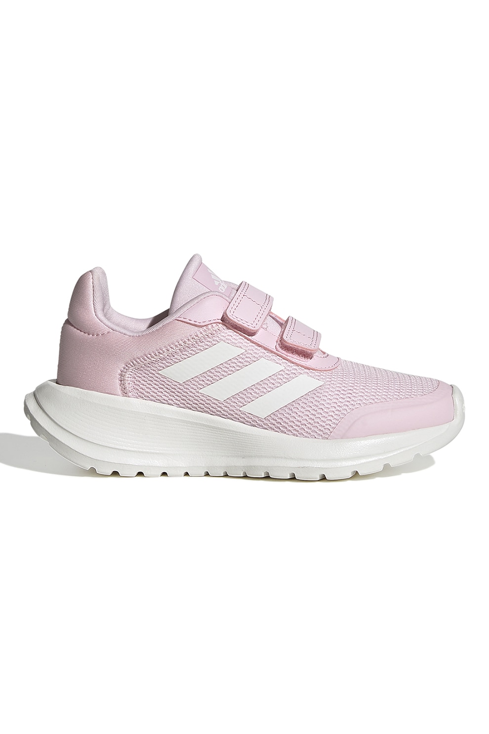 adidas Sportswear, Pantofi sport cu plasa Tensaur Run 2.0, Alb, Roz pastel, 31 EU