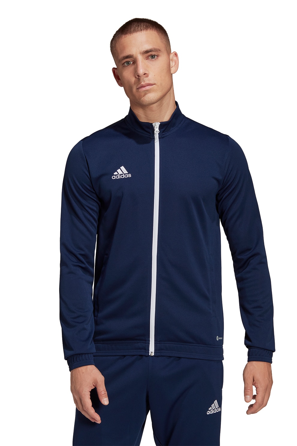 adidas Performance, Bluza cu fermoar, pentru fotbal Entrada 22, Bleumarin, M