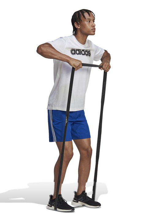 adidas Performance, Тренировъчна тениска с овално деколте, Бял