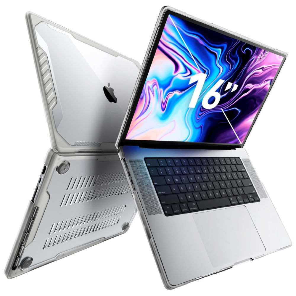 Carcasa Supcase Unicorn Beetle Pro compatibila cu Apple Macbook Pro 16 inch 2021/2022/2023 Clear