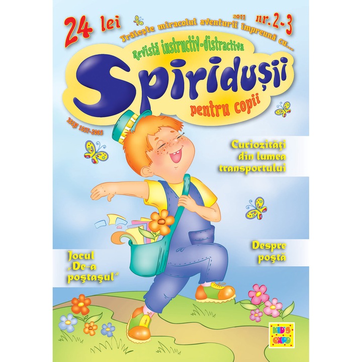 Revista Spiridusii pentru copii 4-9 ani, nr.25-26, tema Posta, Transportarea