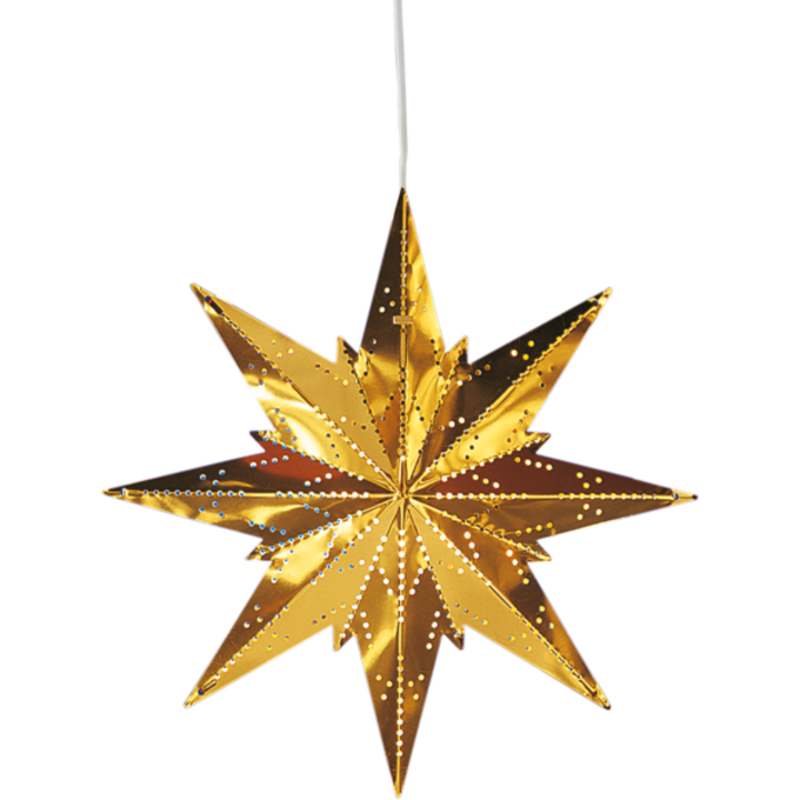 Stea decorativa suspendata cu LED, Star Trading, Mini, Metal, E14, 25 cm, Bronz