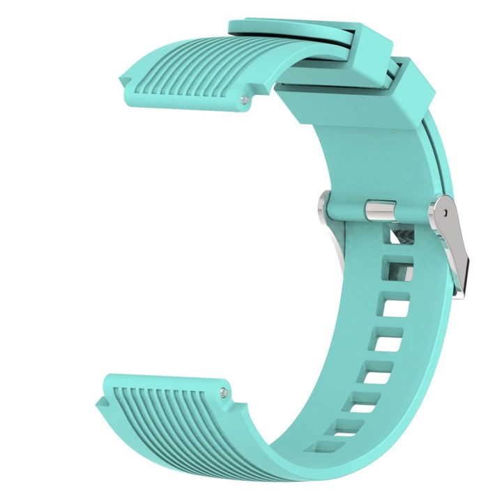 Szilikon szíj kompatibilis Samsung Galaxy Watch 46mm, mentazöld, szíj szélessége 22mm, eR DL