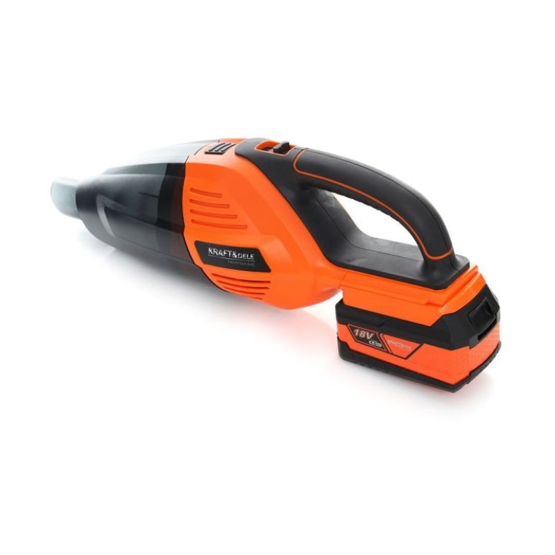 Aspirator de mana 18V, Kraft&Dele, cu baterie 2.0 Ah si incarcator incluse