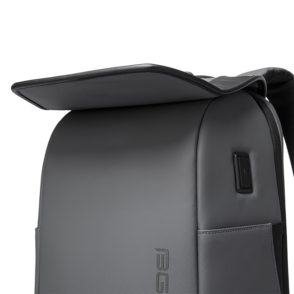Rucsac laptop 15.6 inch, port USB, si USB-C, lacat TSA, rezistent la stropi de apa, buzunar antifurt, sistem fixare pe valiza, potrivit pentru calatorii, BANGE, BG7276GY, Gri