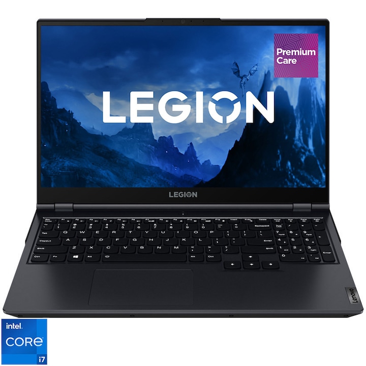 Лаптоп Gaming Lenovo Legion 5 15ITH6H, Intel® Core™ i7-11800H, 15.6'', FHD 165Hz G-Sync, RAM 16GB, 1TB SSD, NVIDIA® GeForce® RTX™ 3060 6GB, No OS