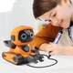 Robot cu senile, care urmareste liniile trasate, portocaliu