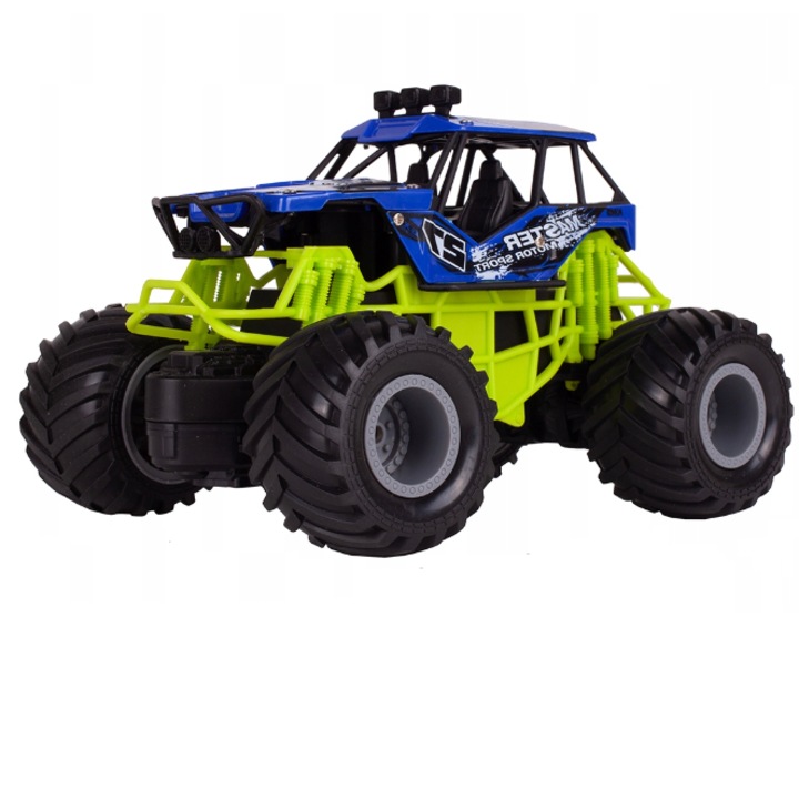 Masinuta Turbo Master OFFroad Controlata de la Distanta cu Telecomanda, Tractiune Spate, 19 x 12 x 15 cm
