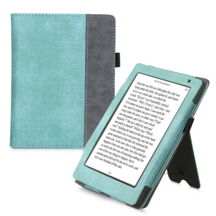 Kobo Aura H2O Edition 2 tok, Eco bőr, zöld, kwmobile, 56818.71