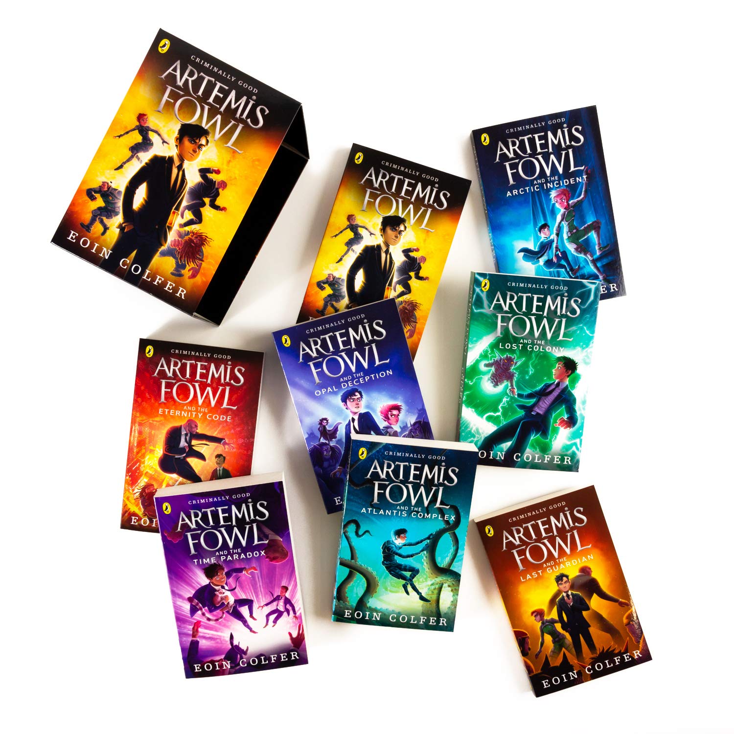 Artemis fowl história livro artemis fantasia aventura série 8 livro/conjunto,  inglês original romance artemis aves nova versão - AliExpress