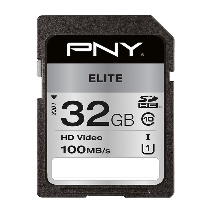 Card de memorie, PNY, 32 GB, SDHC PNY Elite U1, P-SD32GU1100EL-GE