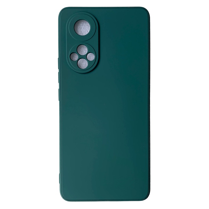 Ultravékony szilikon borítás mikroszálas belsővel, kompatibilis a Huawei Nova 9 / sötétzöld
