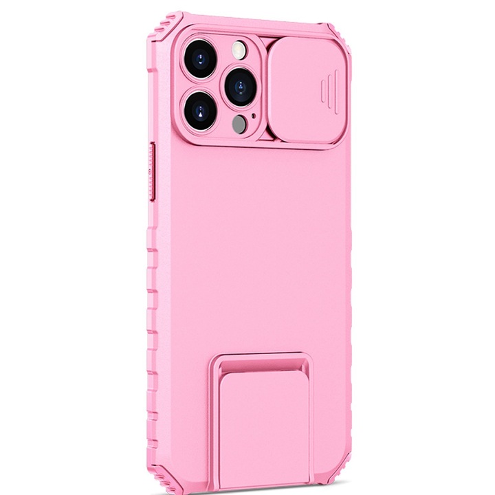 Tok Apple iPhone 12-hez, szilikon, Evolium, rózsaszín